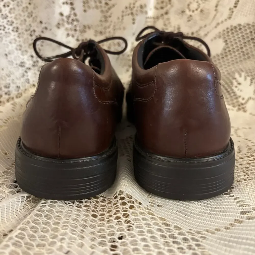 Bostonian Flexlite Men's US 9.5 M Brown Leather Derby Dress Shoes